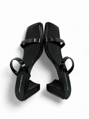 Jeffrey Campbell Jamm-3 Double Strap Patent Leather Jelly Slide Heels